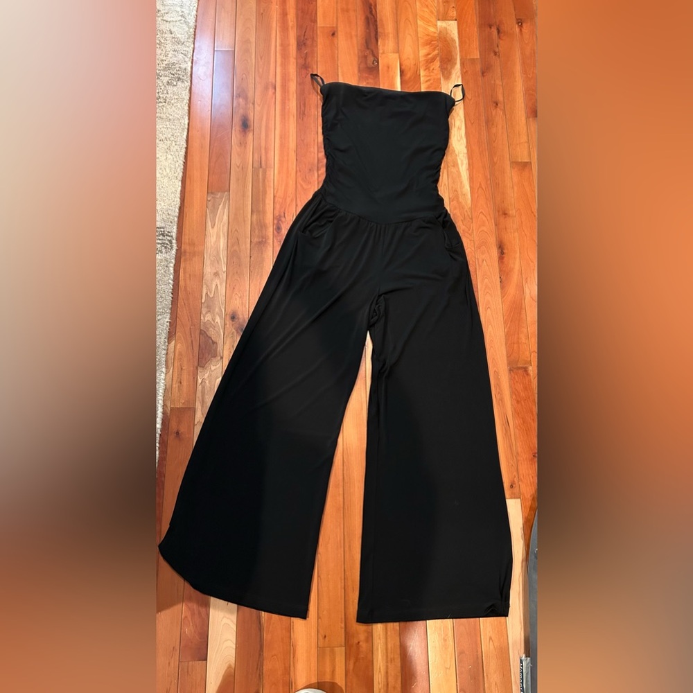 Strapless romper